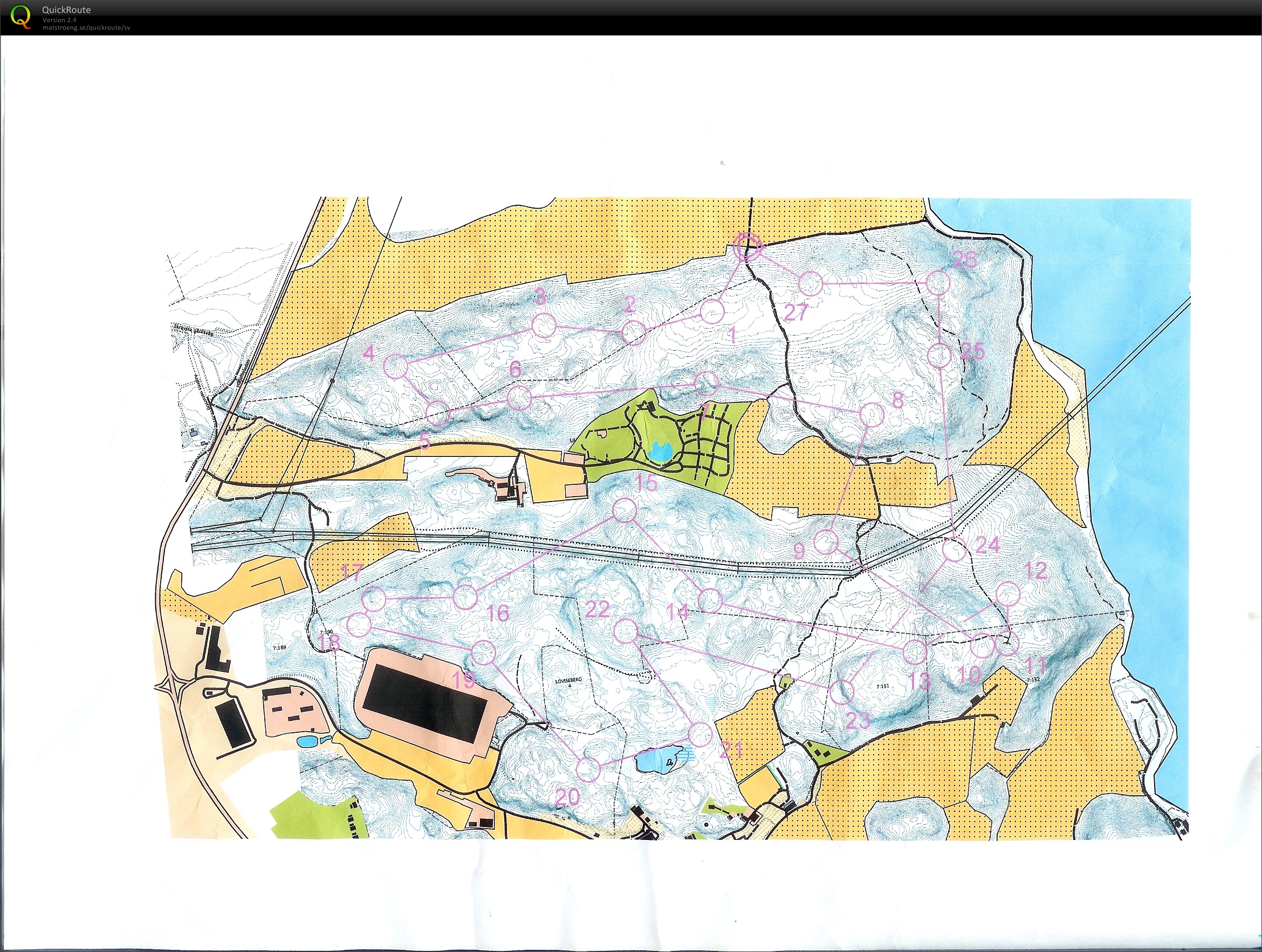 Långpass 1m ekvidistans (2014-04-06)