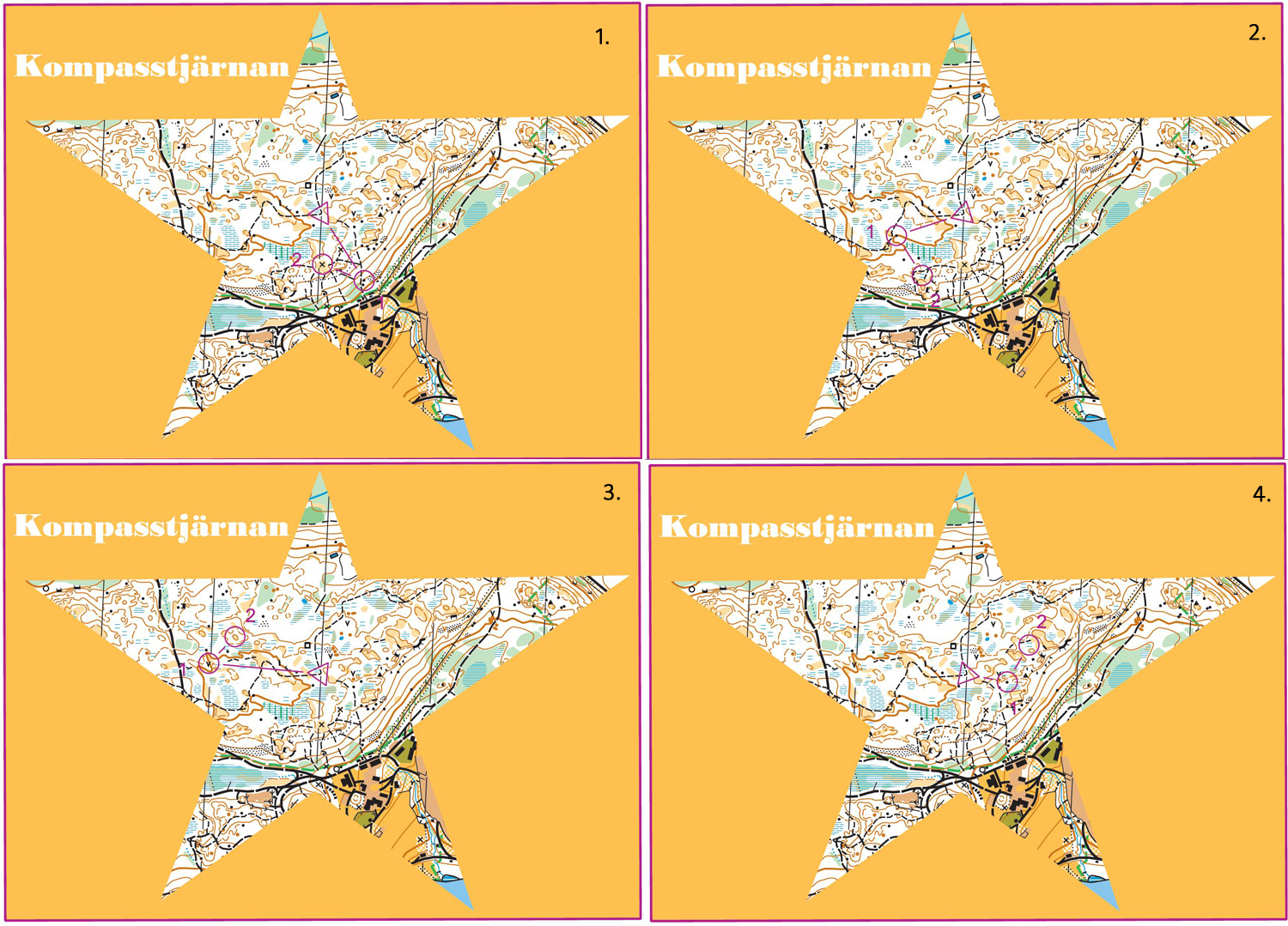 Kompasslingor - Gul/Vit (1-4) (2014-04-24)