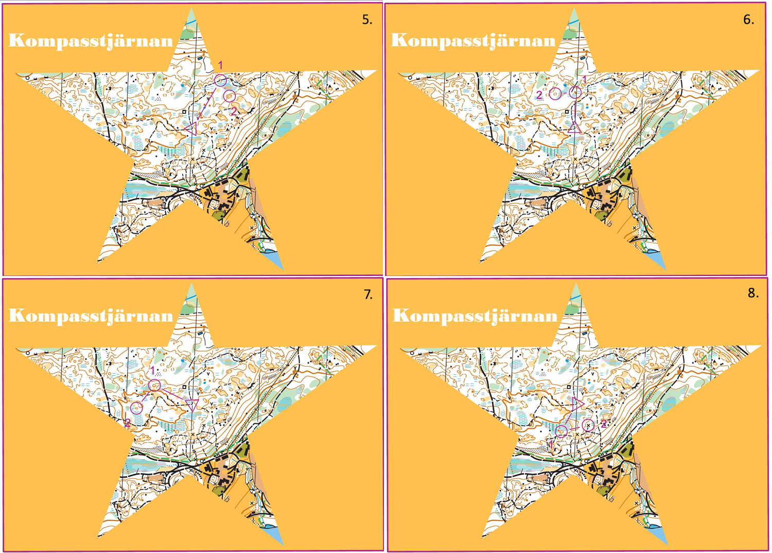 Kompasslingor - Gul/Vit (5-8) (2014-04-24)