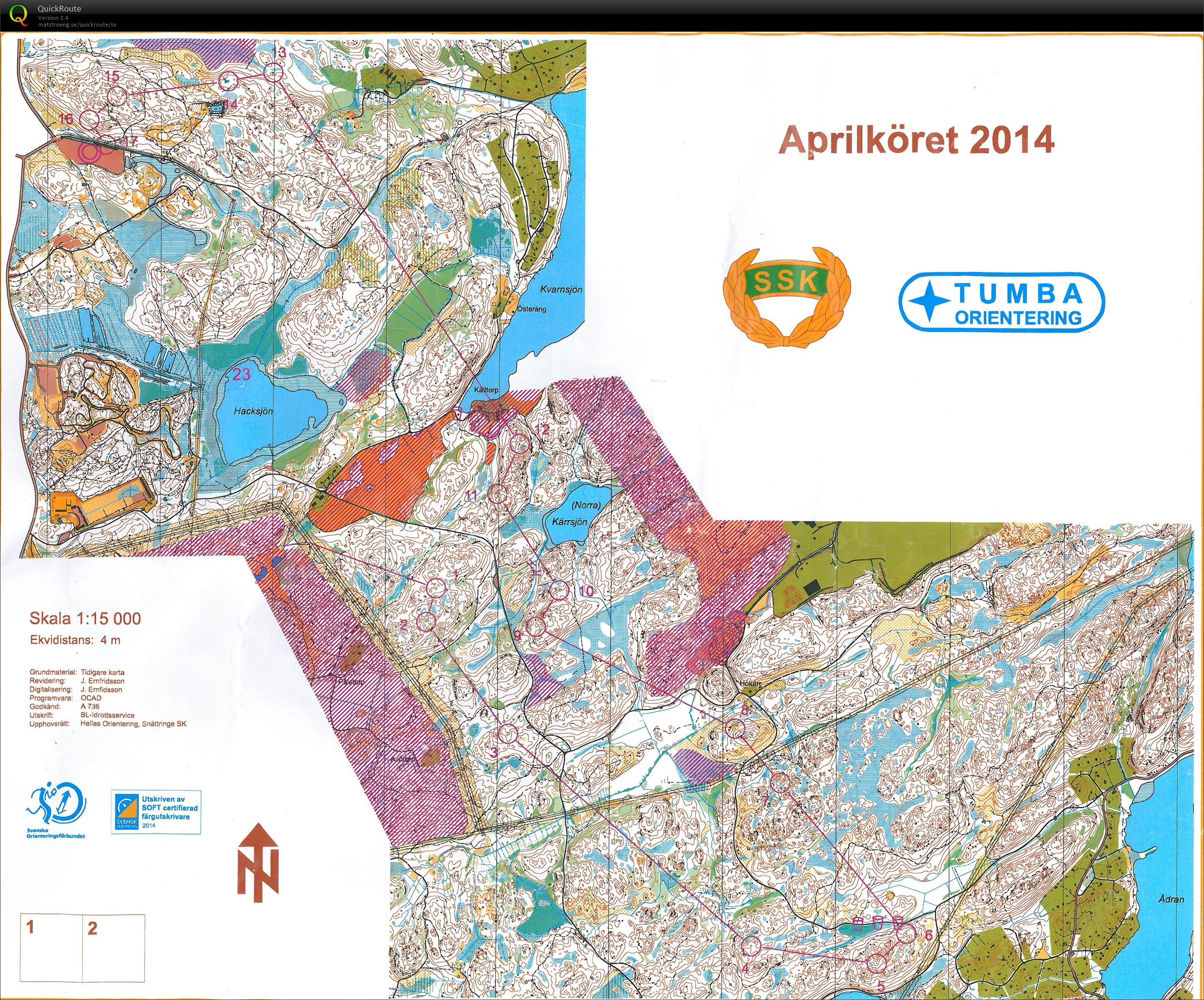 Aprilköret - Tumba/Snättringe (2014-04-27)