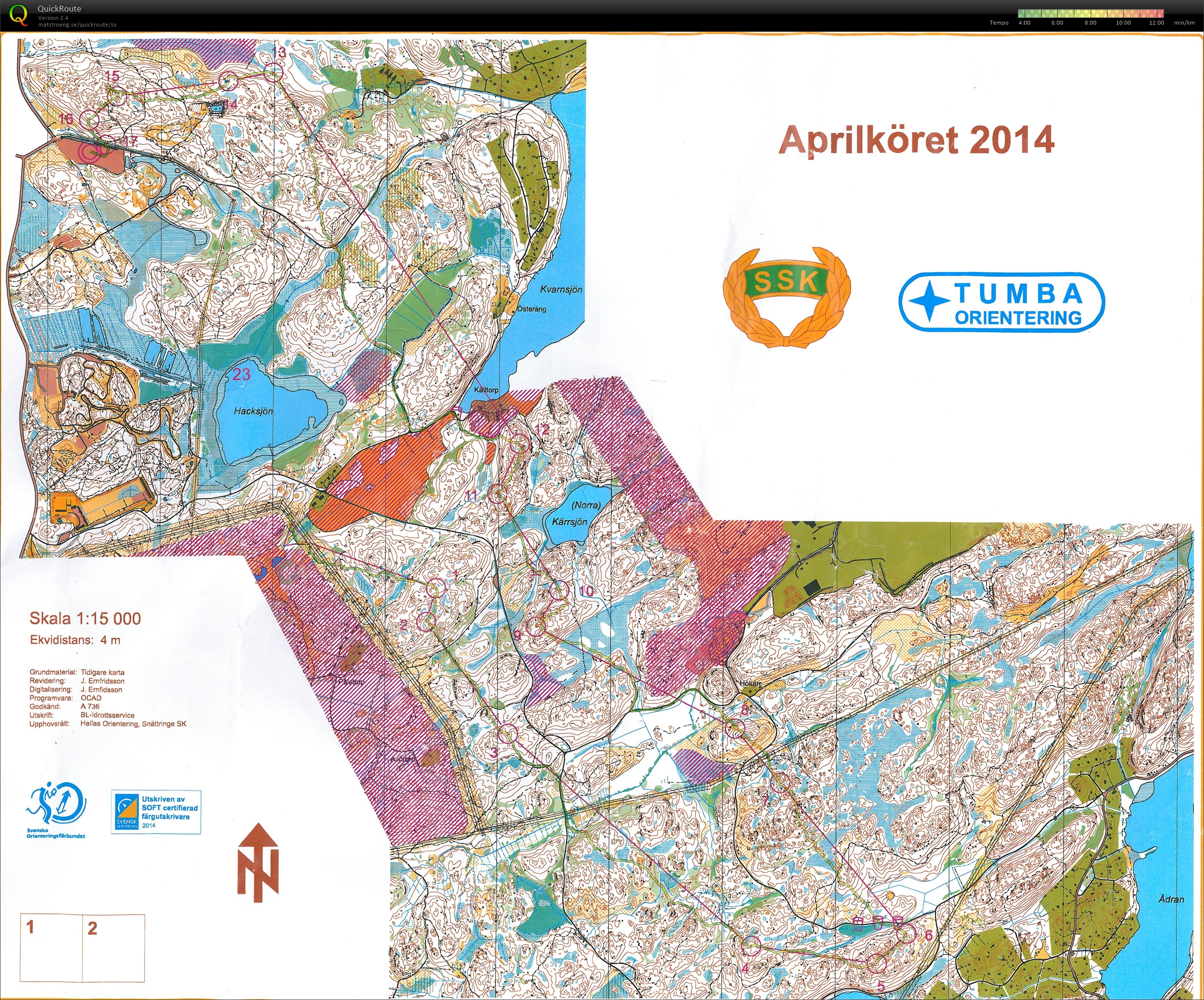 Aprilköret - Tumba/Snättringe (2014-04-27)