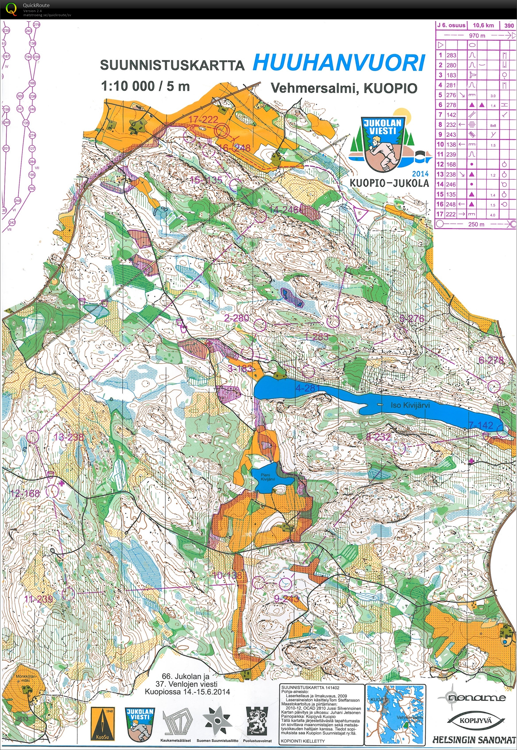 Kuopio-Jukola 2014 (2014-06-15)