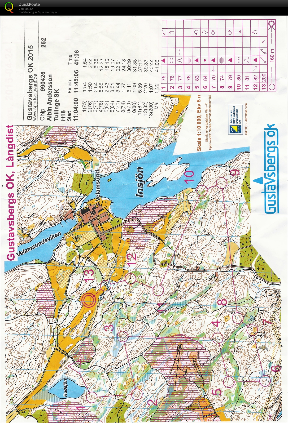 Gustavsbergs OK, långdistans (2015-04-25)