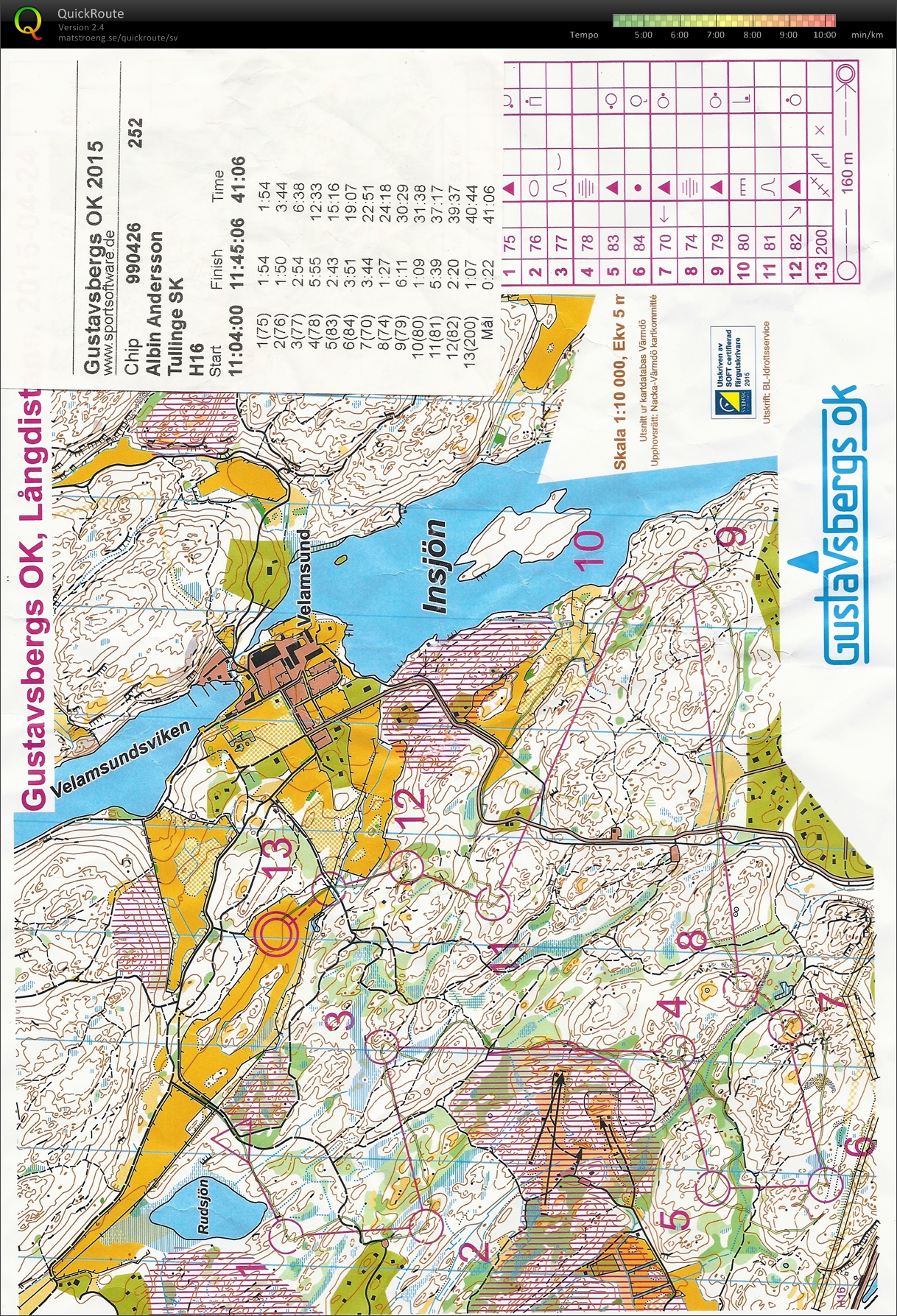 Gustavsbergs OK, långdistans (2015-04-25)