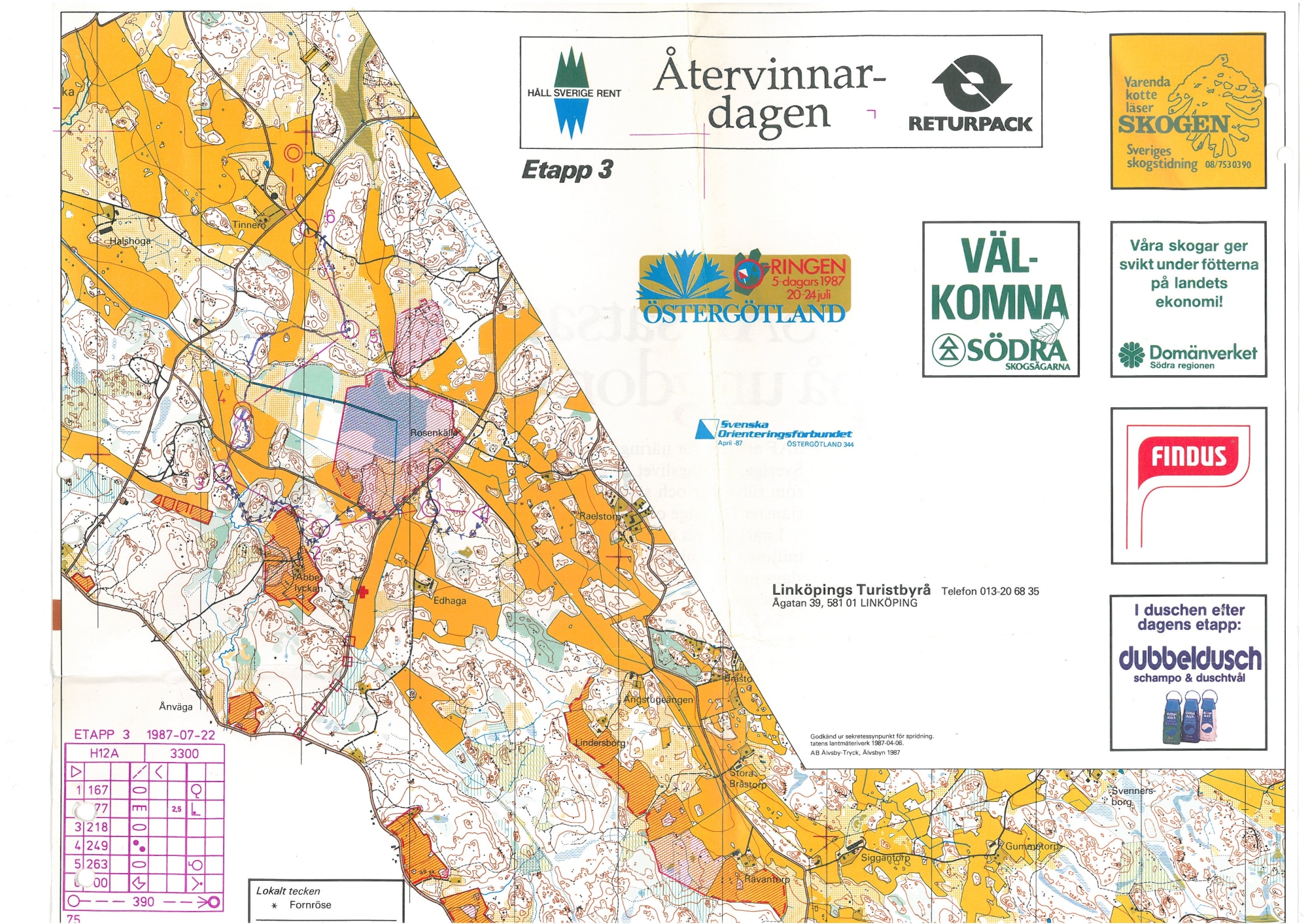 O-ringen Östergötland, E3 (1987-07-21)