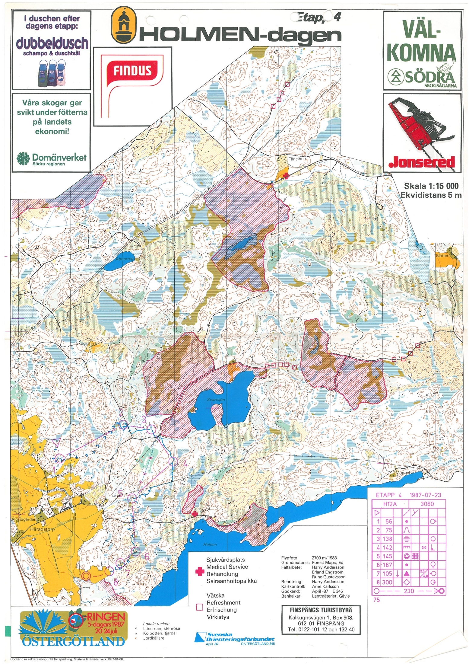 O-ringen Östergötland, E4 (1987-07-22)