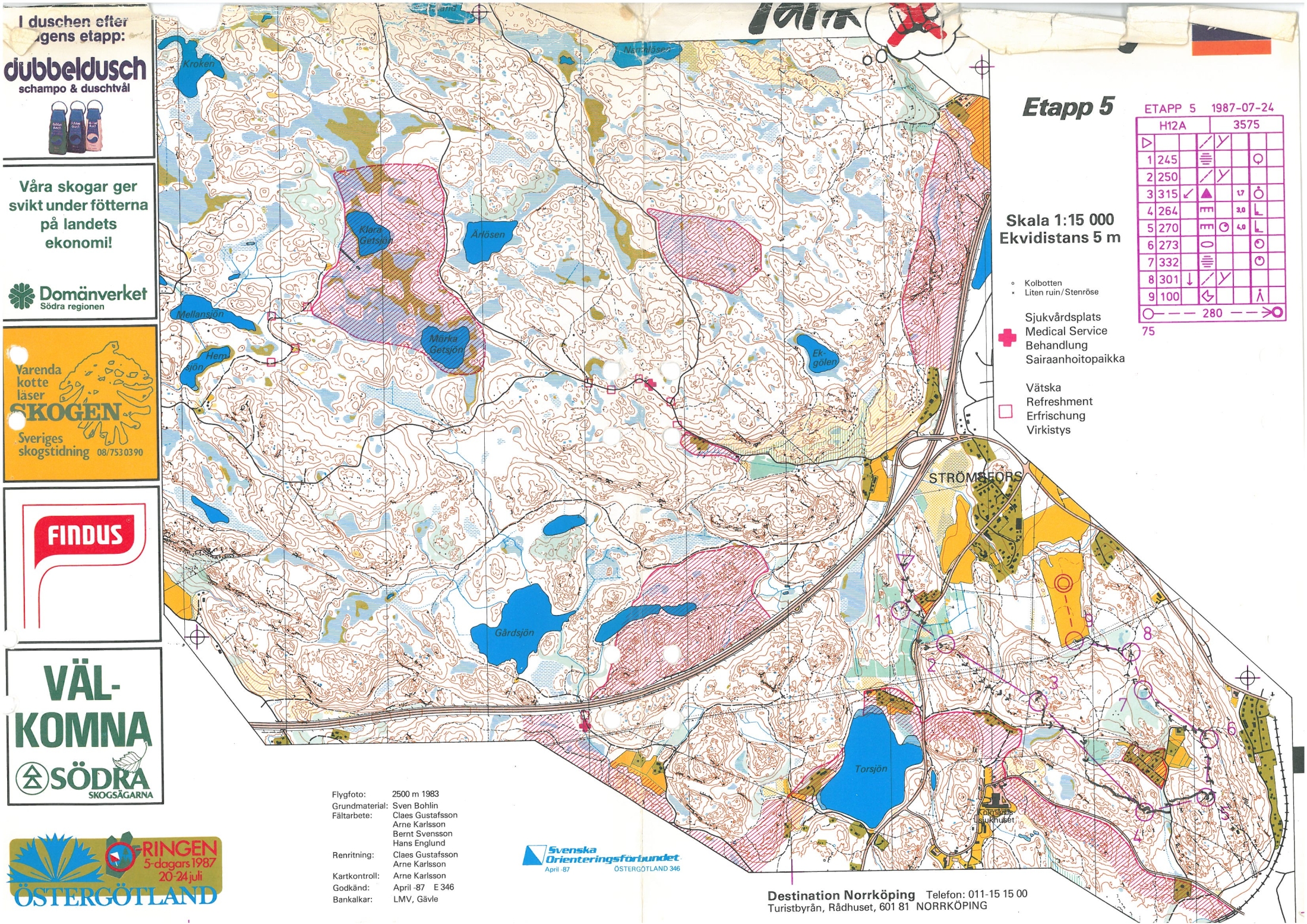 O-ringen Östergötland, E5 (1987-07-23)