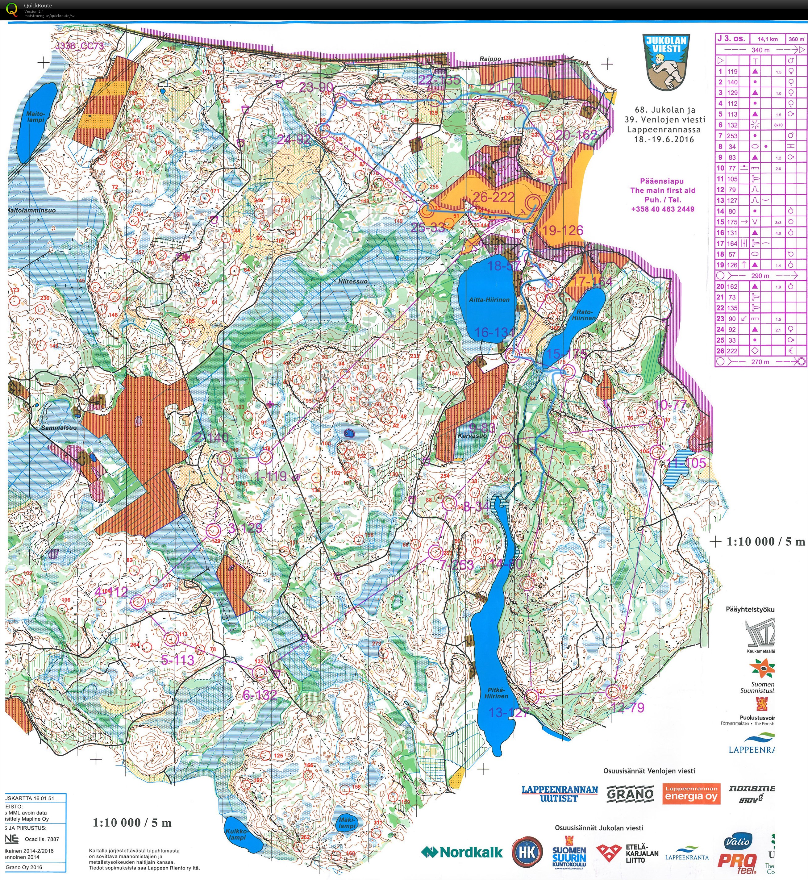 Lappee-Jukola 2016 (2016-06-19)