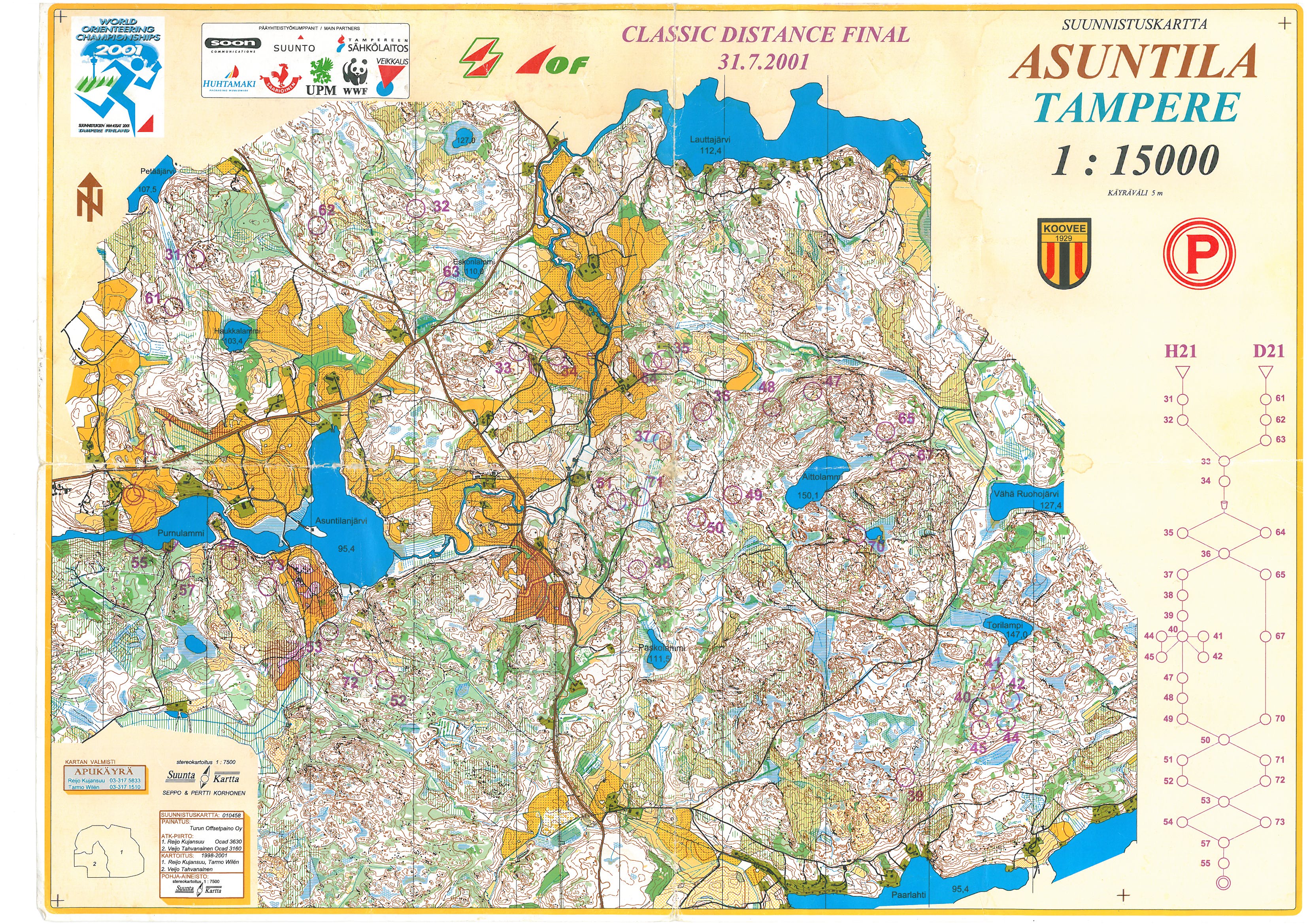 WOC 2001 - Long Final cources (2001-07-30)