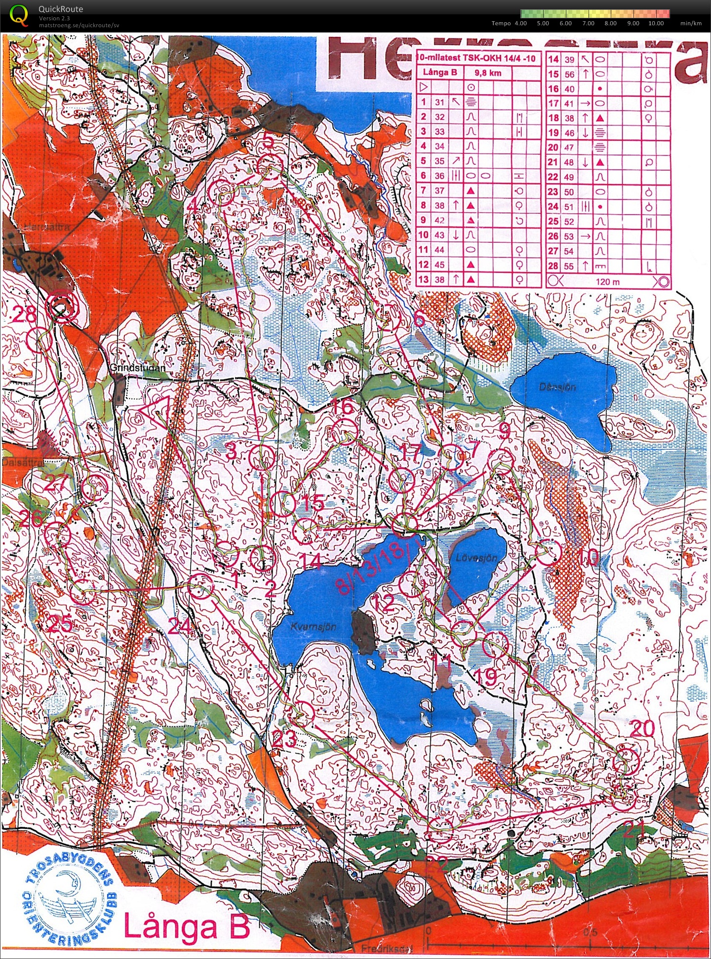 10MILA-träning på Herrsättra (2010-04-14)