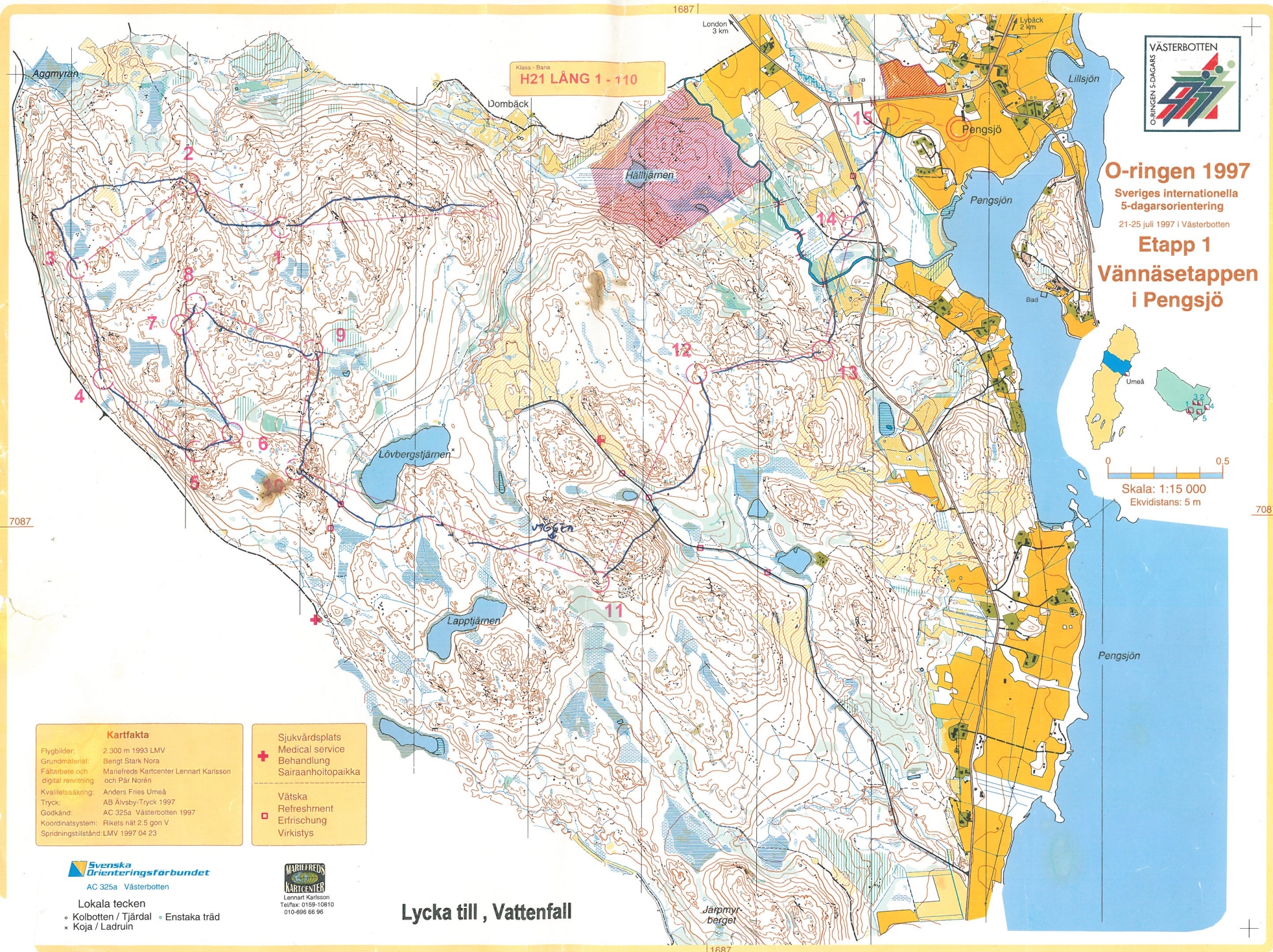 O-ringen 1997 - E1 Pengsjö (1997-07-20)