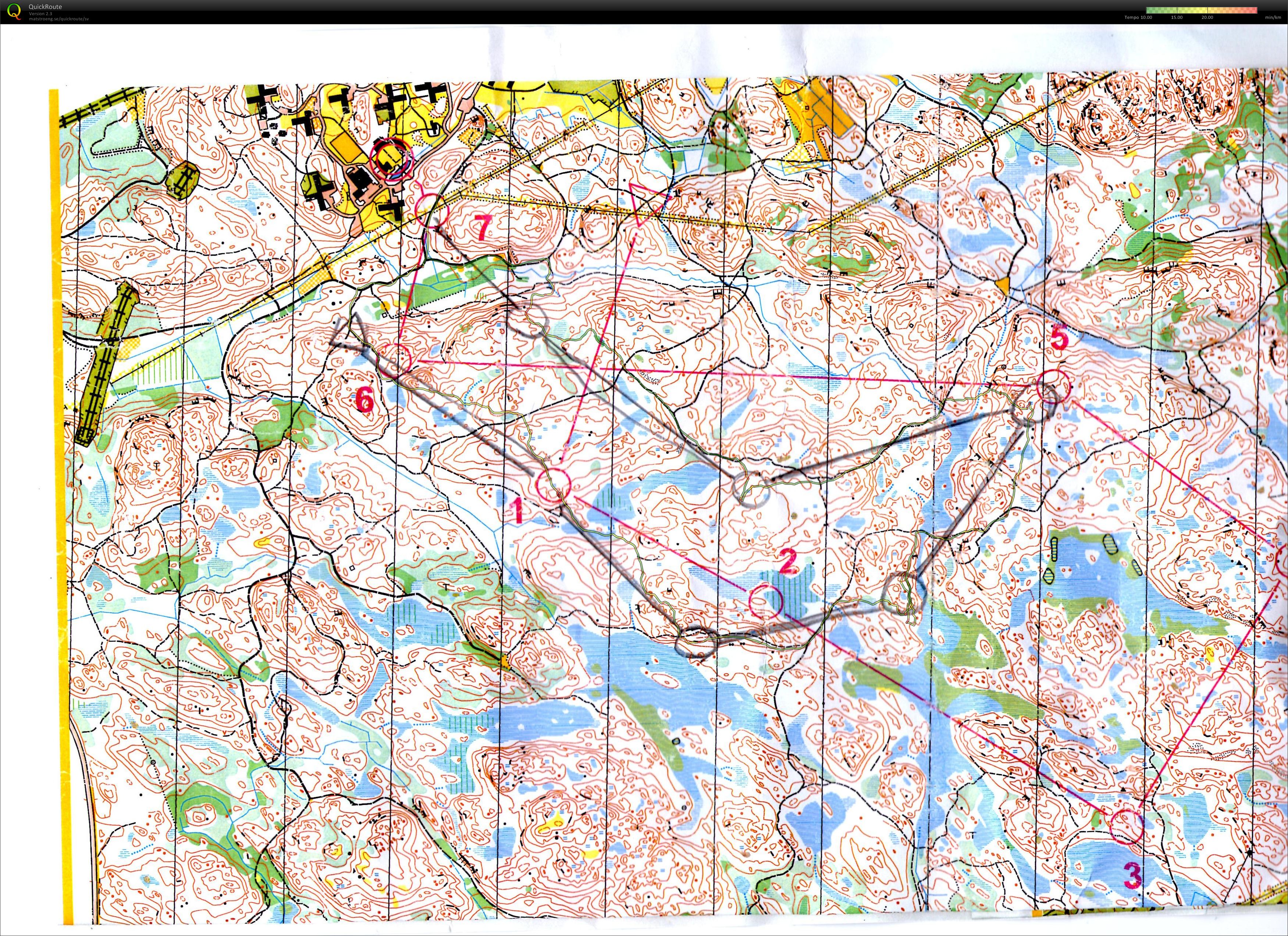 OL-träning från Björnkulla (2010-04-18)