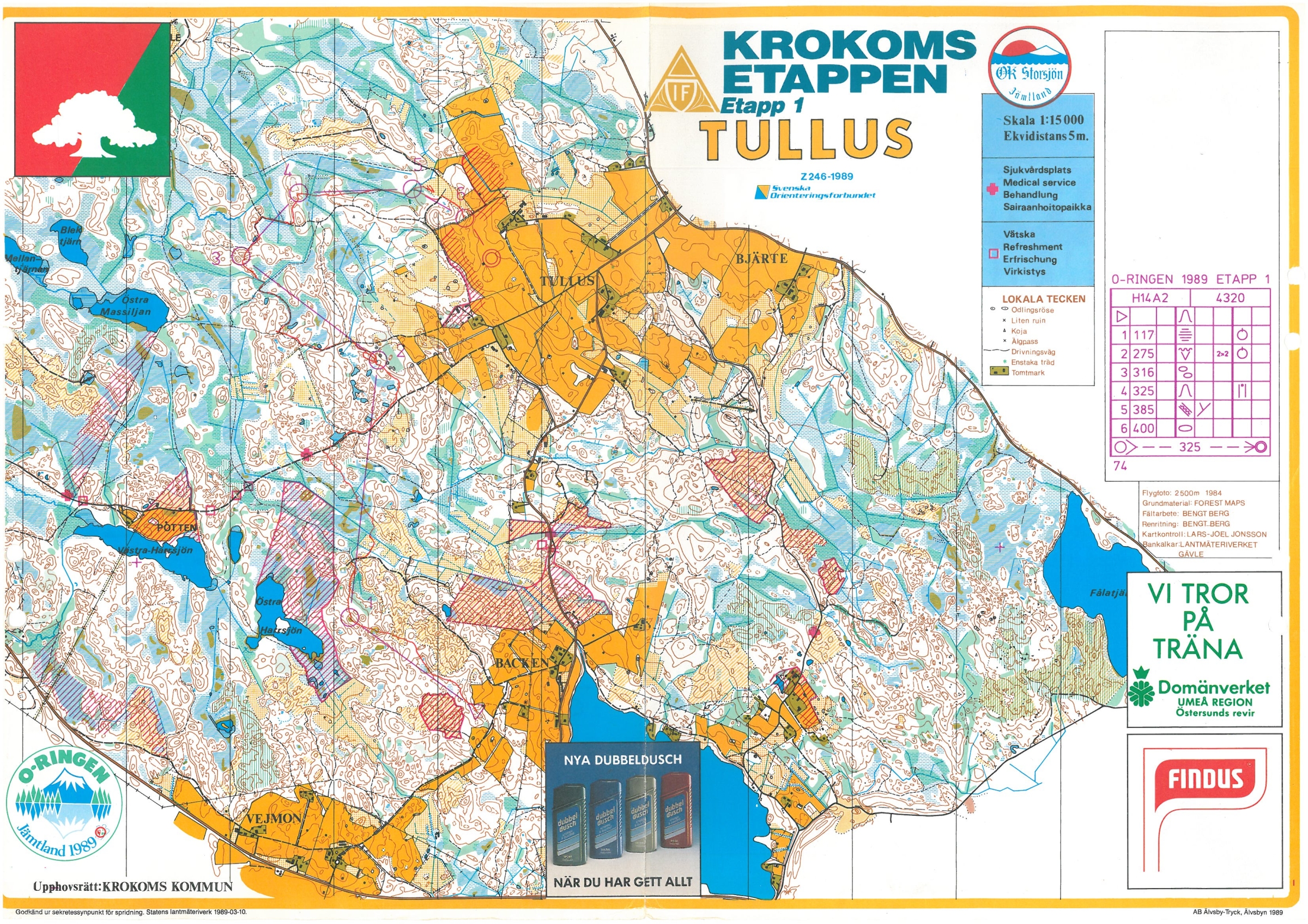 O-ringen Jämtland - etapp 1 (1989-07-23)