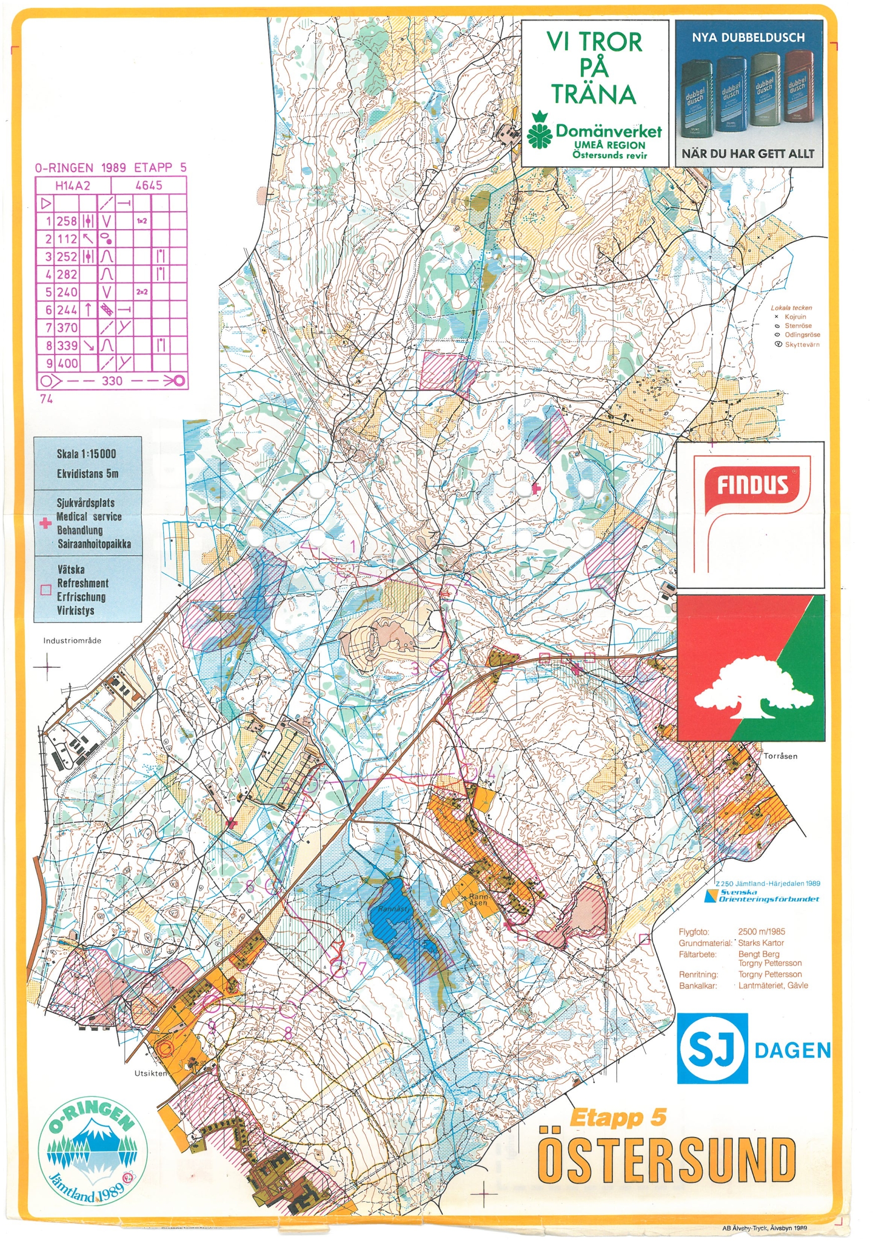 O-ringen Jämtland - etapp 5 (1989-07-27)