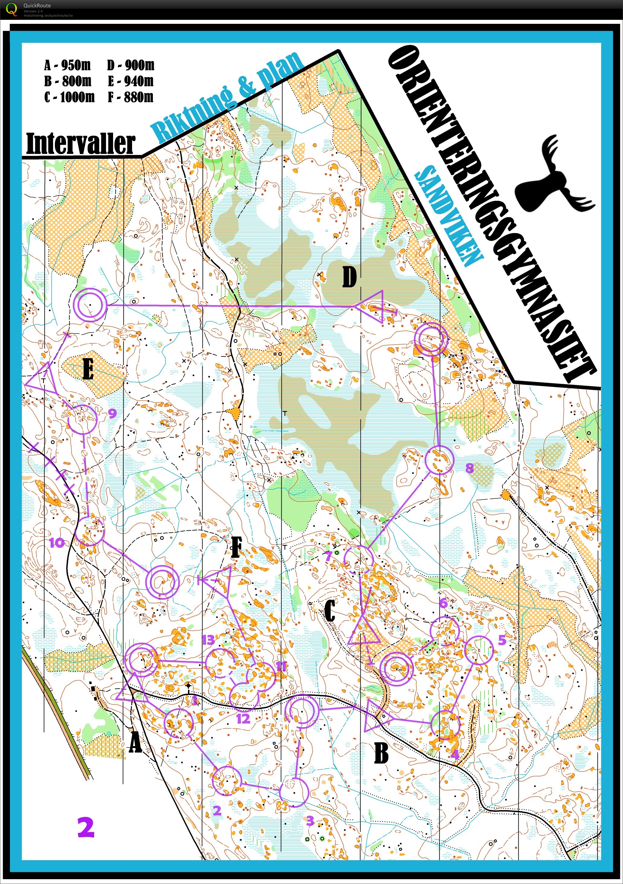 Gafflade OL-intervaller (2017-03-23)