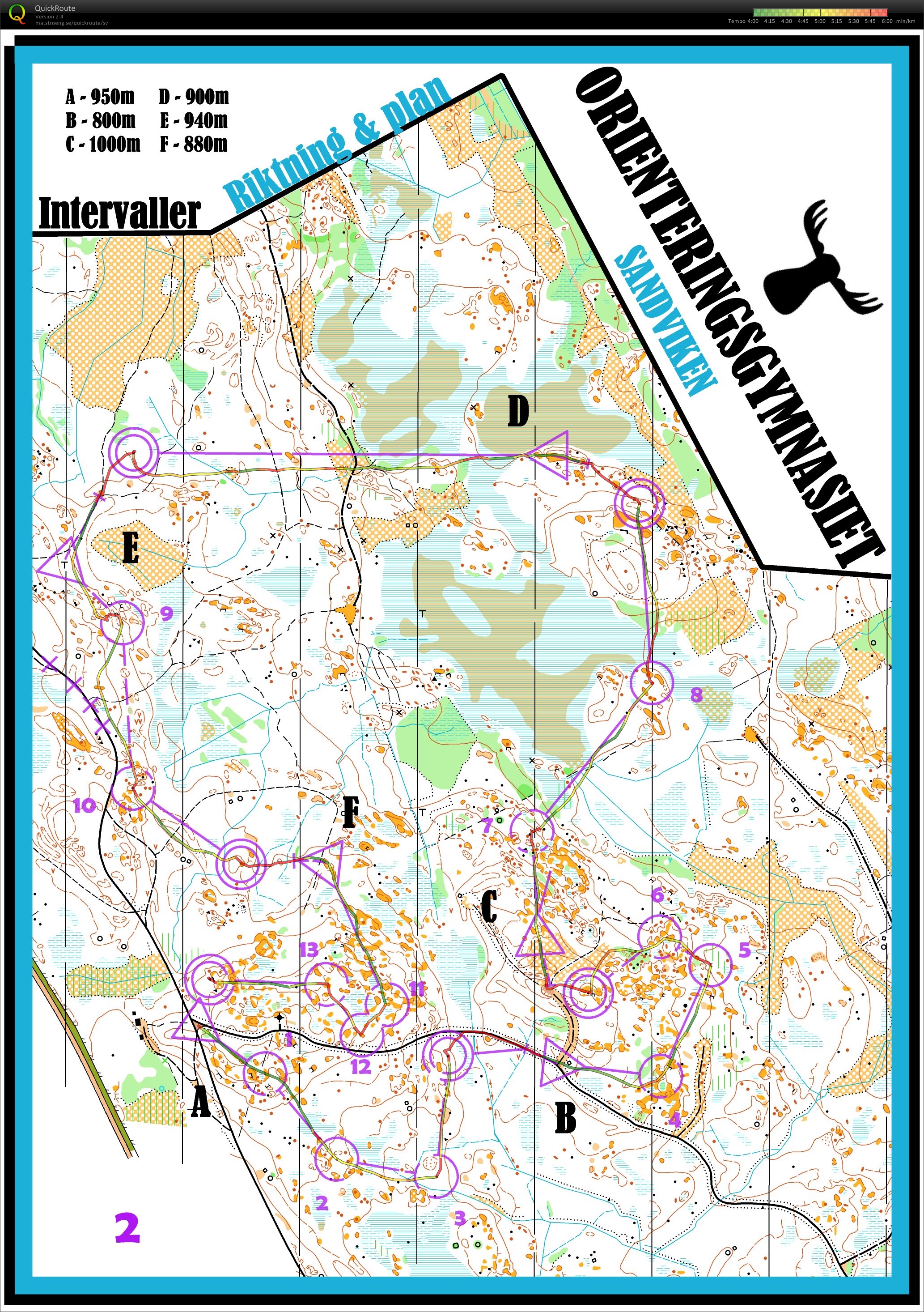 Gafflade OL-intervaller (2017-03-23)