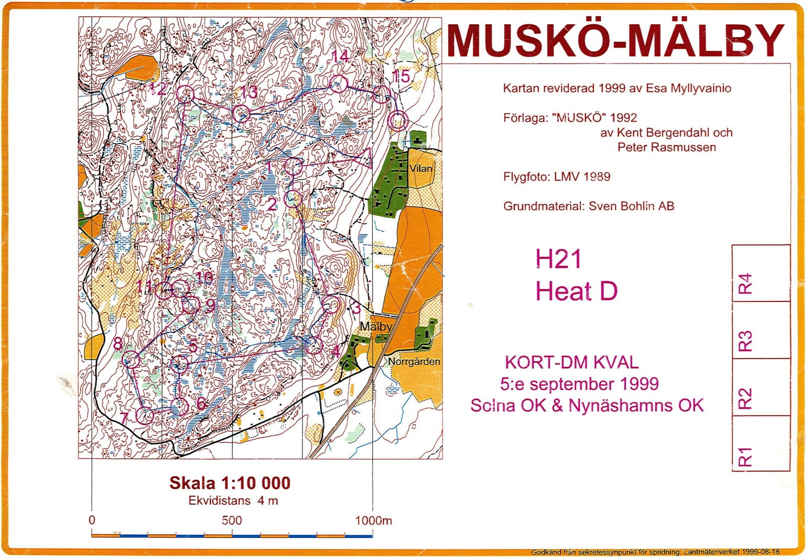 Kort-DM kval (1999-09-04)