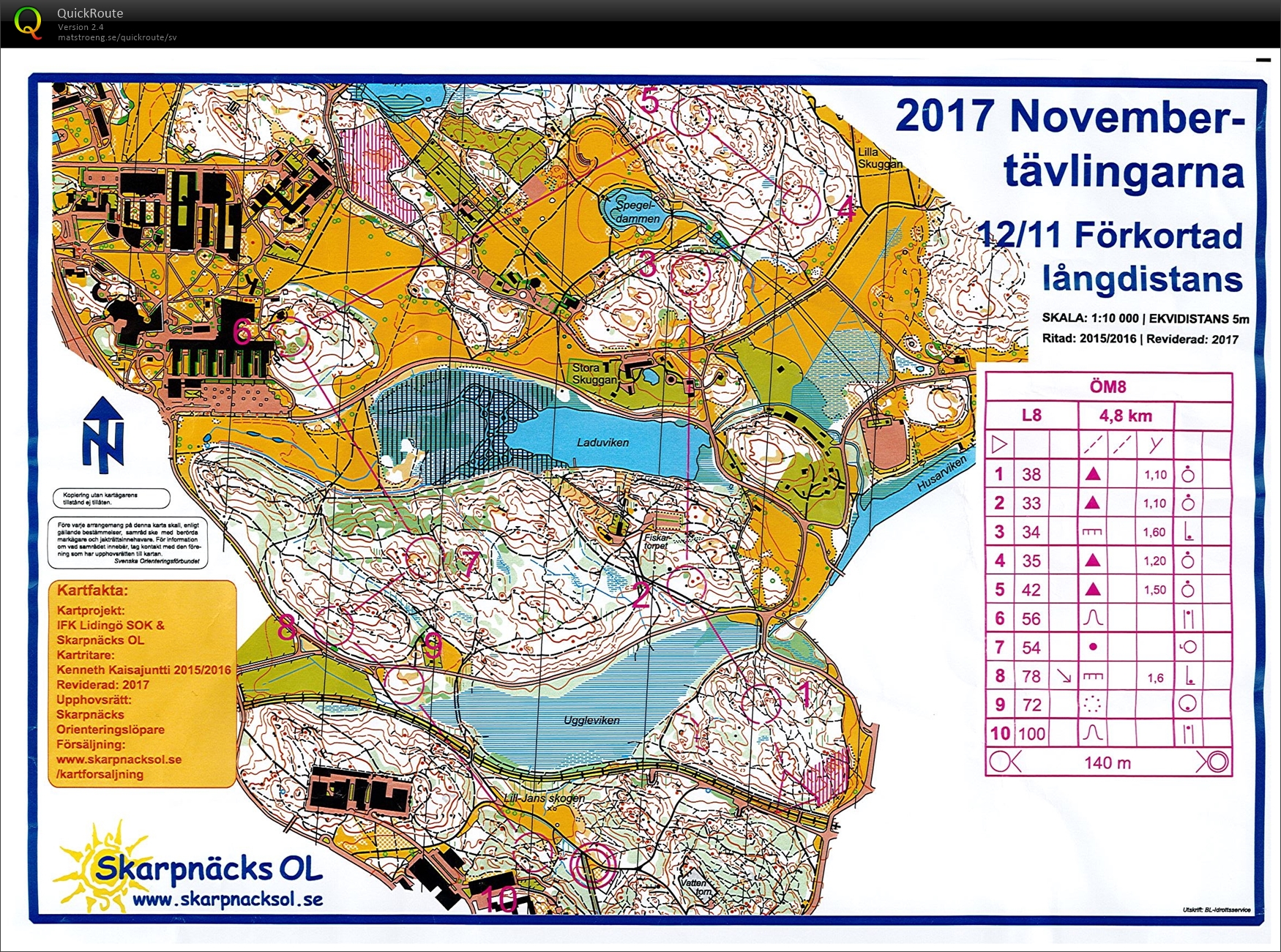 Novembertävlingarna - söndag (2017-11-12)