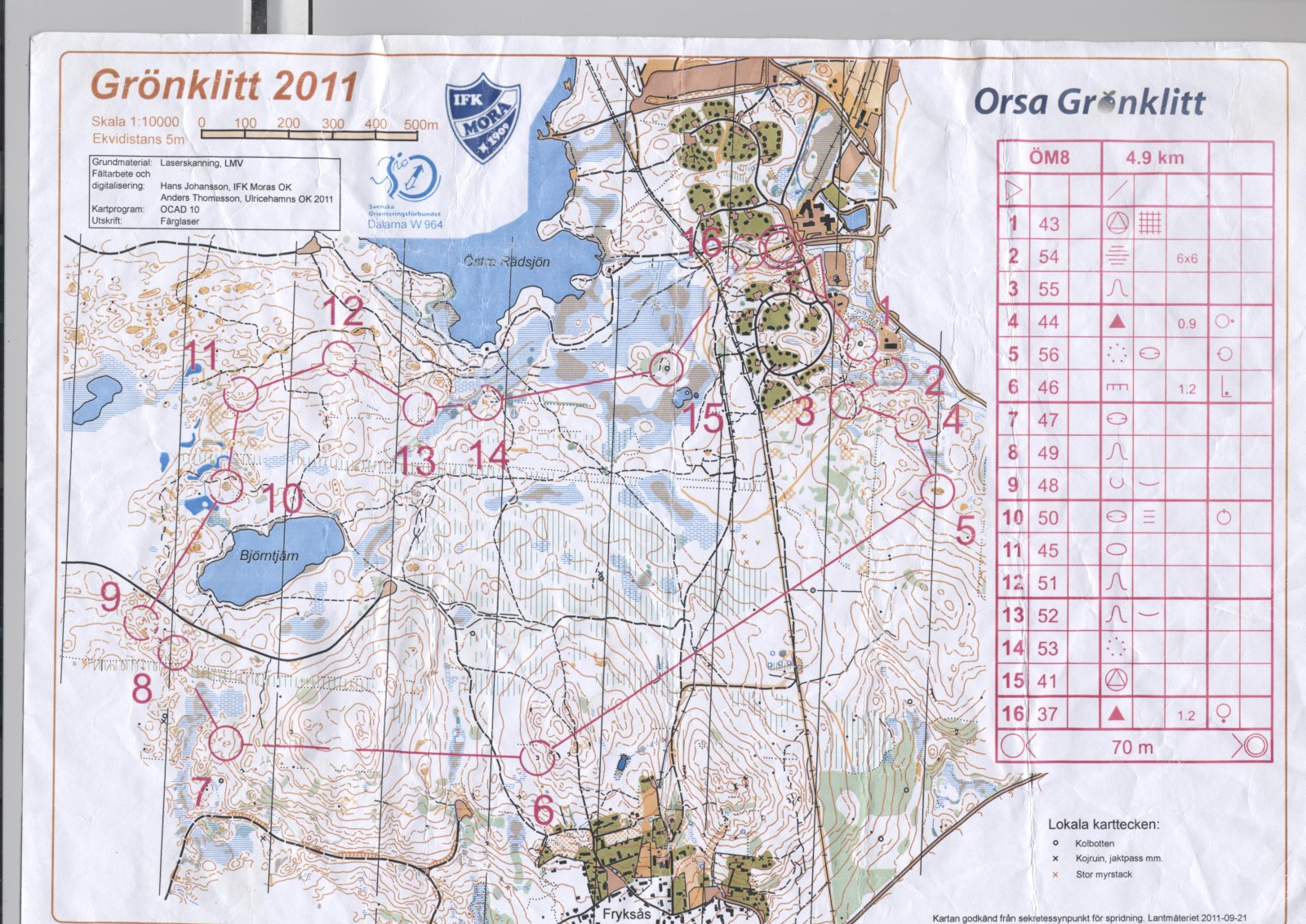 OL-träning Grönklitt (2011-12-02)