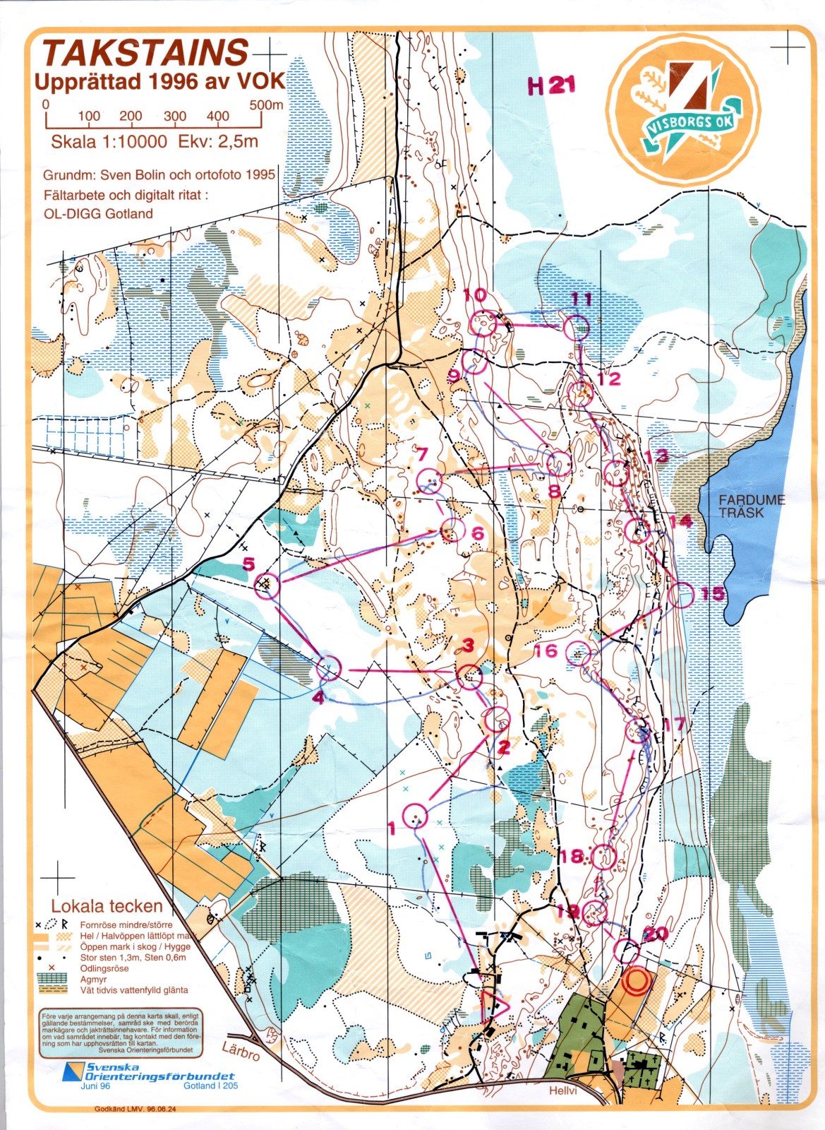 Visborgs OK kortdistans (1999-04-03)