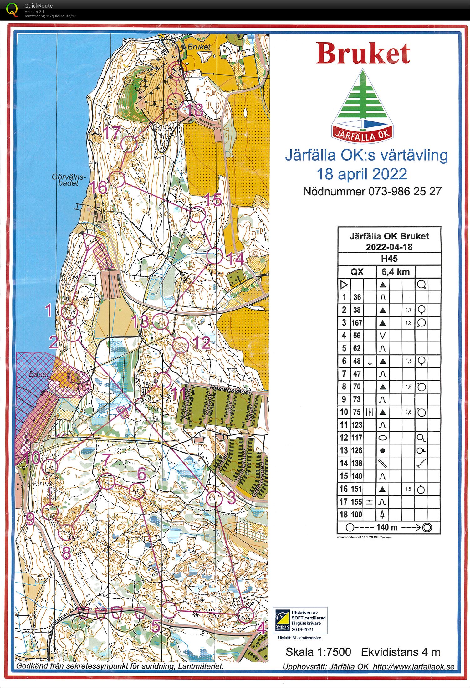 Järfälla långdistans (2022-04-18)