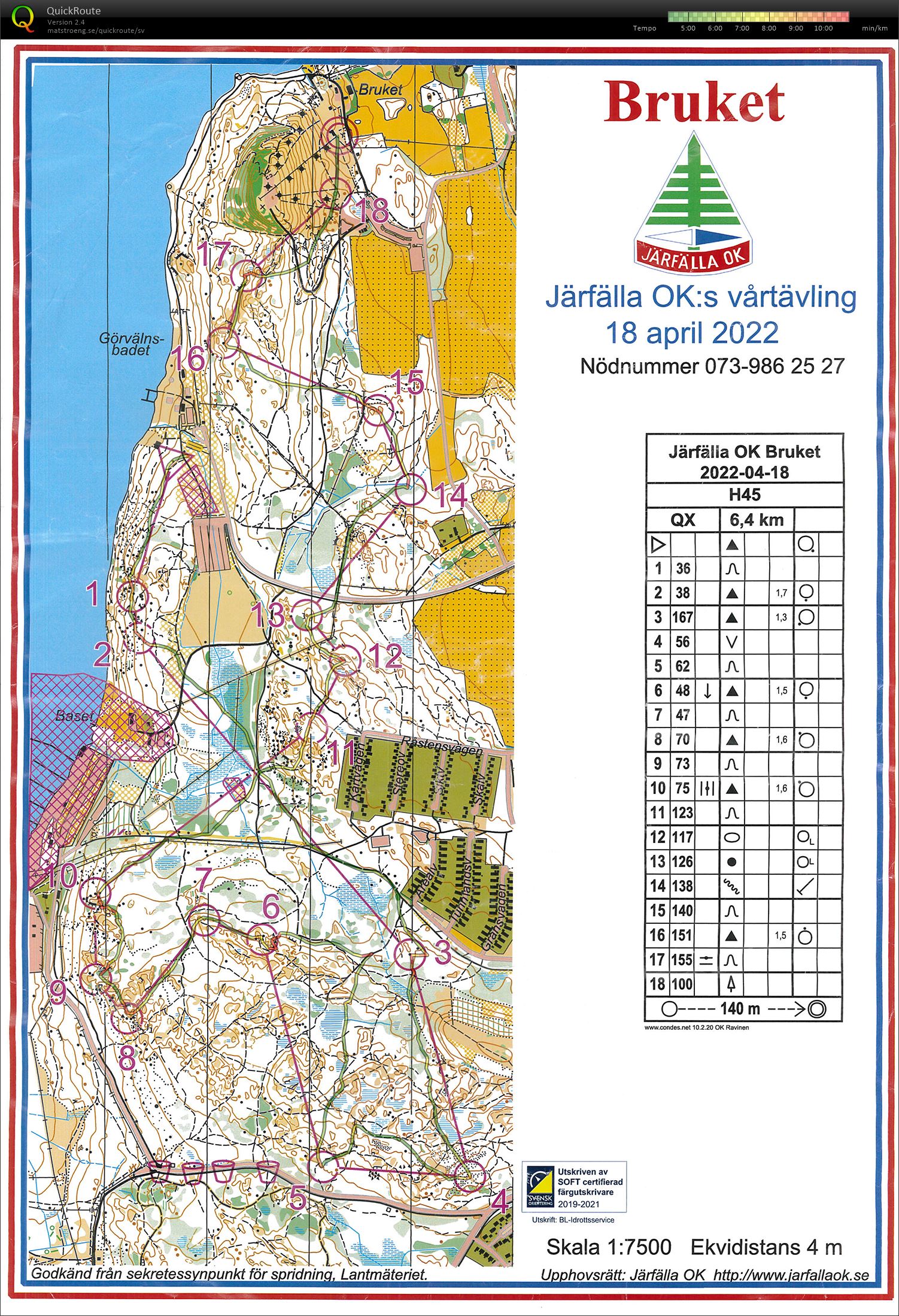 Järfälla långdistans (2022-04-18)