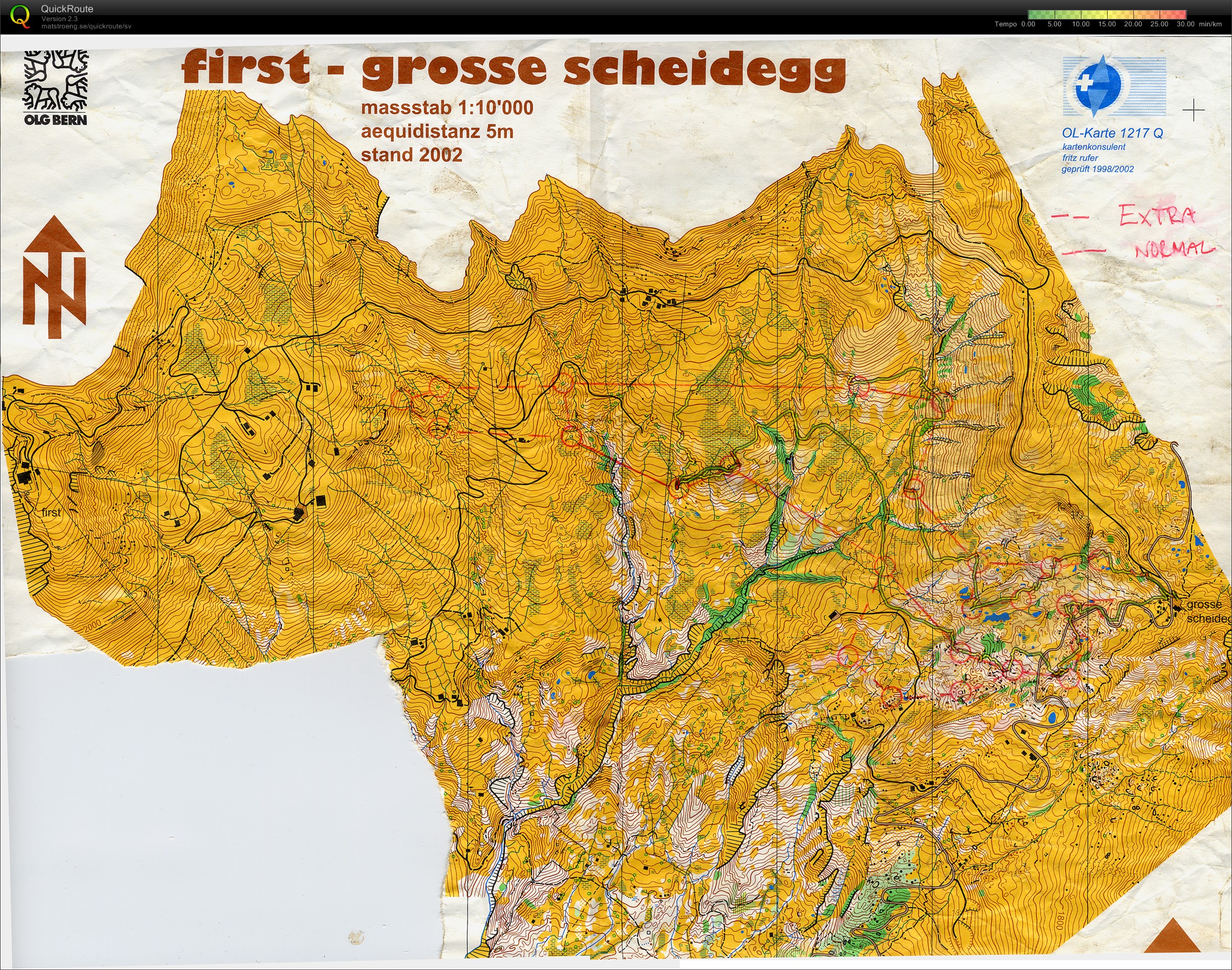 Solskensträning vid Grosse Scheidegg (2010-08-09)