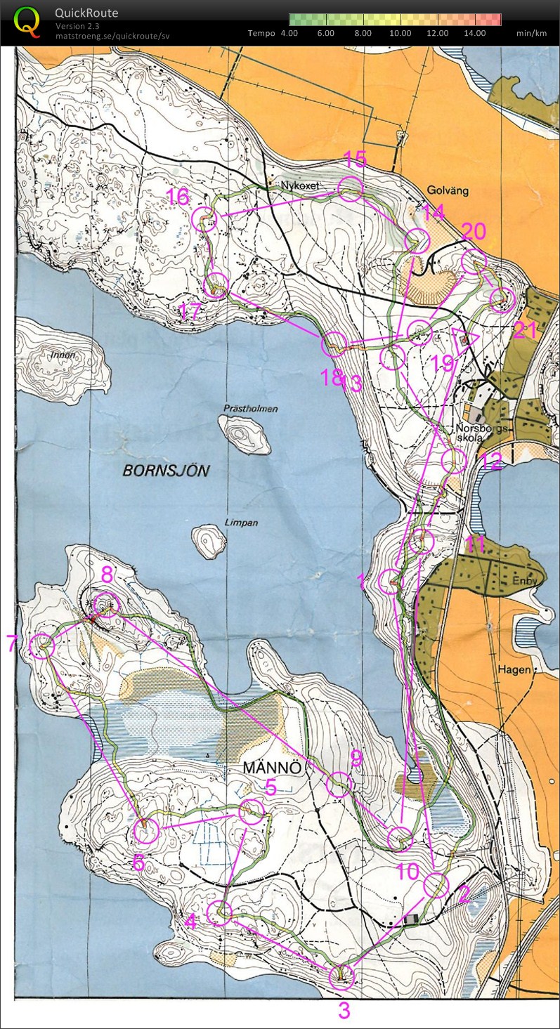 Bästa av Södertörn - östra Bornsjön (2011-05-16)