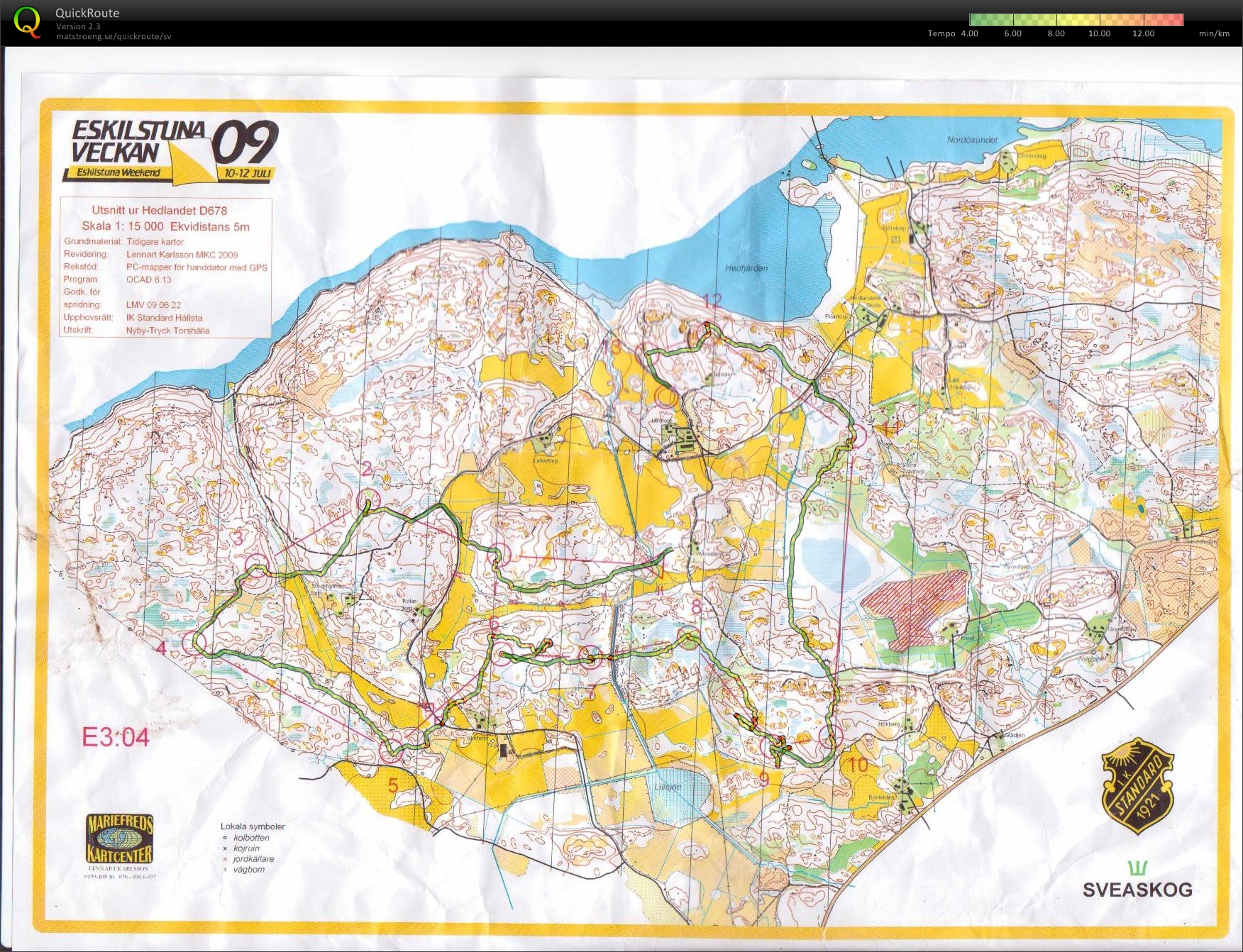 Eskilstuna 3-dagars, Etapp 3 (2009-07-12)