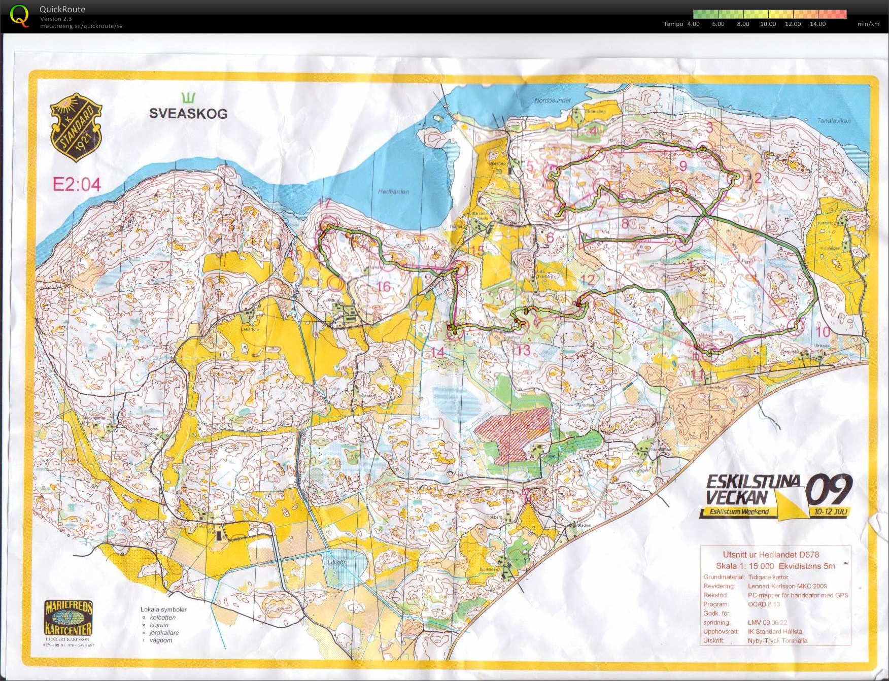 Eskilstuna 3-dagars, Etapp 2 (2009-07-11)