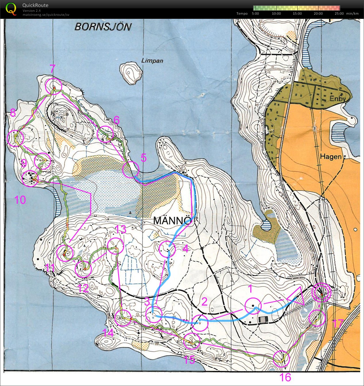 Lungt löp på Männö (2012-05-26)