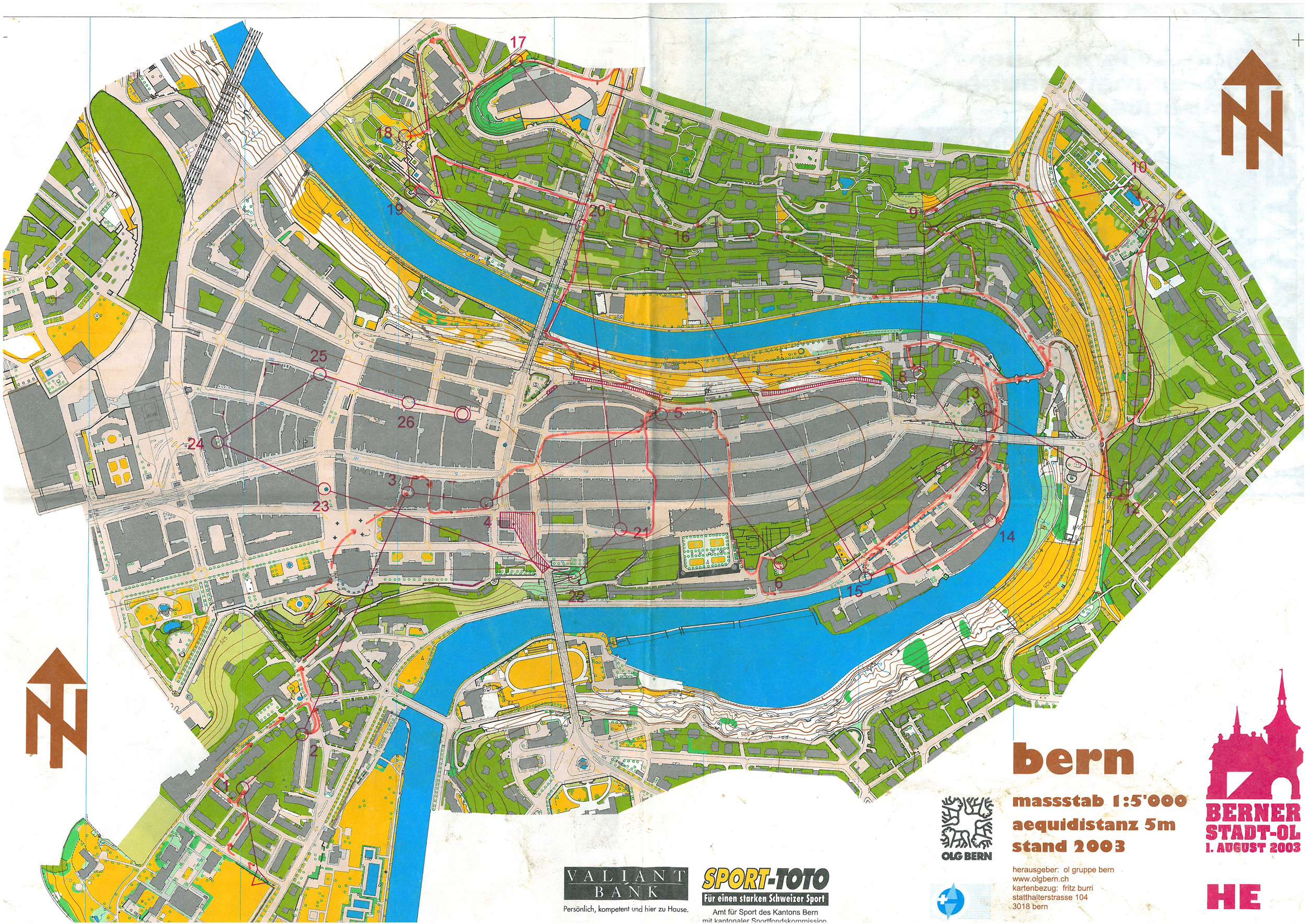 Långdistanssprint i Bern (2003-08-01)