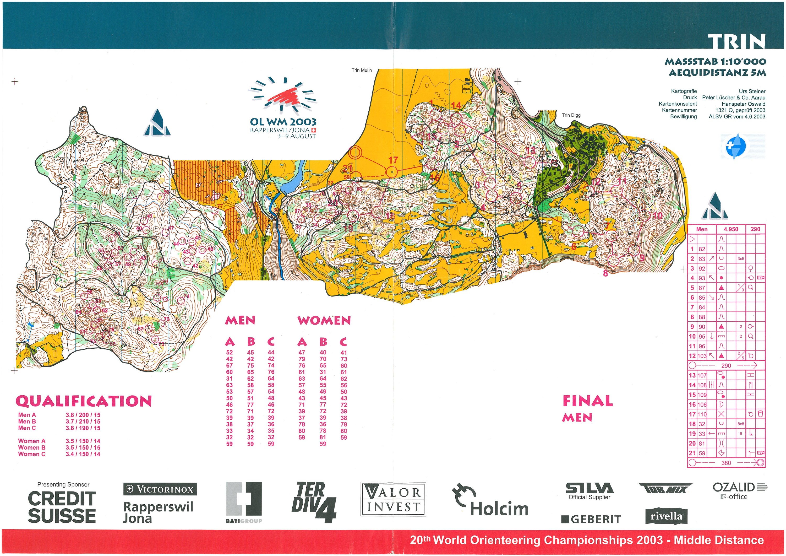 WOC 2003 - Middle Final - men (2003-08-08)