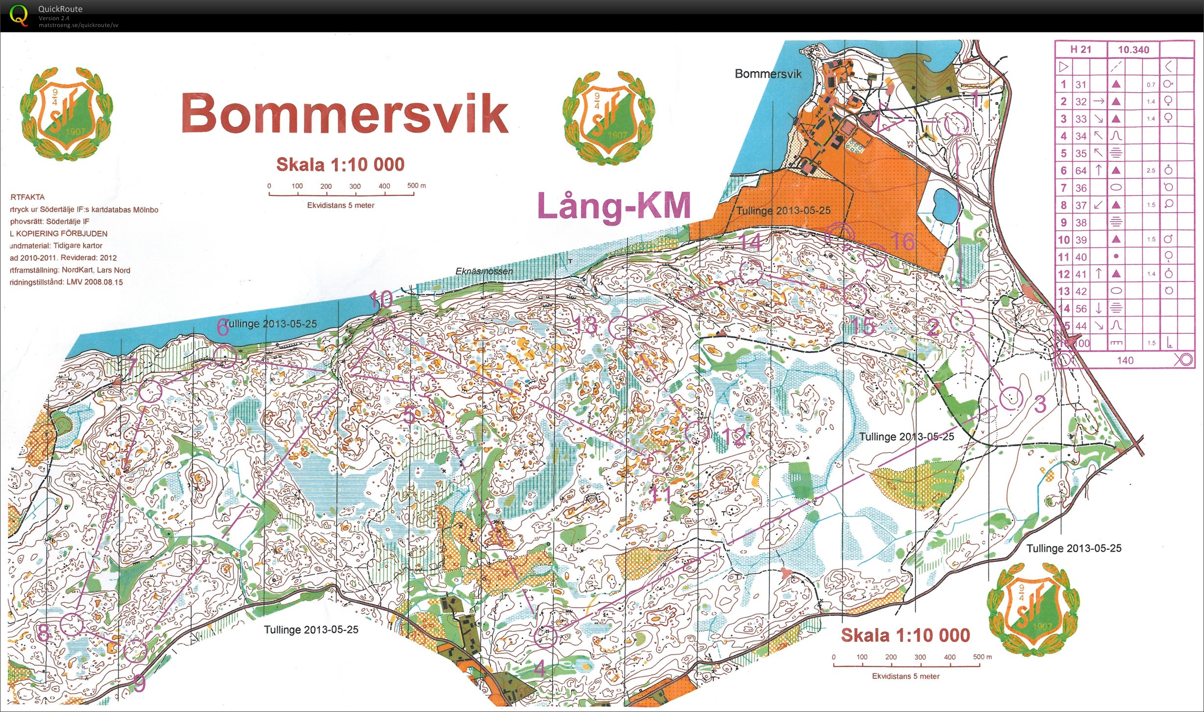 KM-långdistans Bommersvik (2013-05-25)