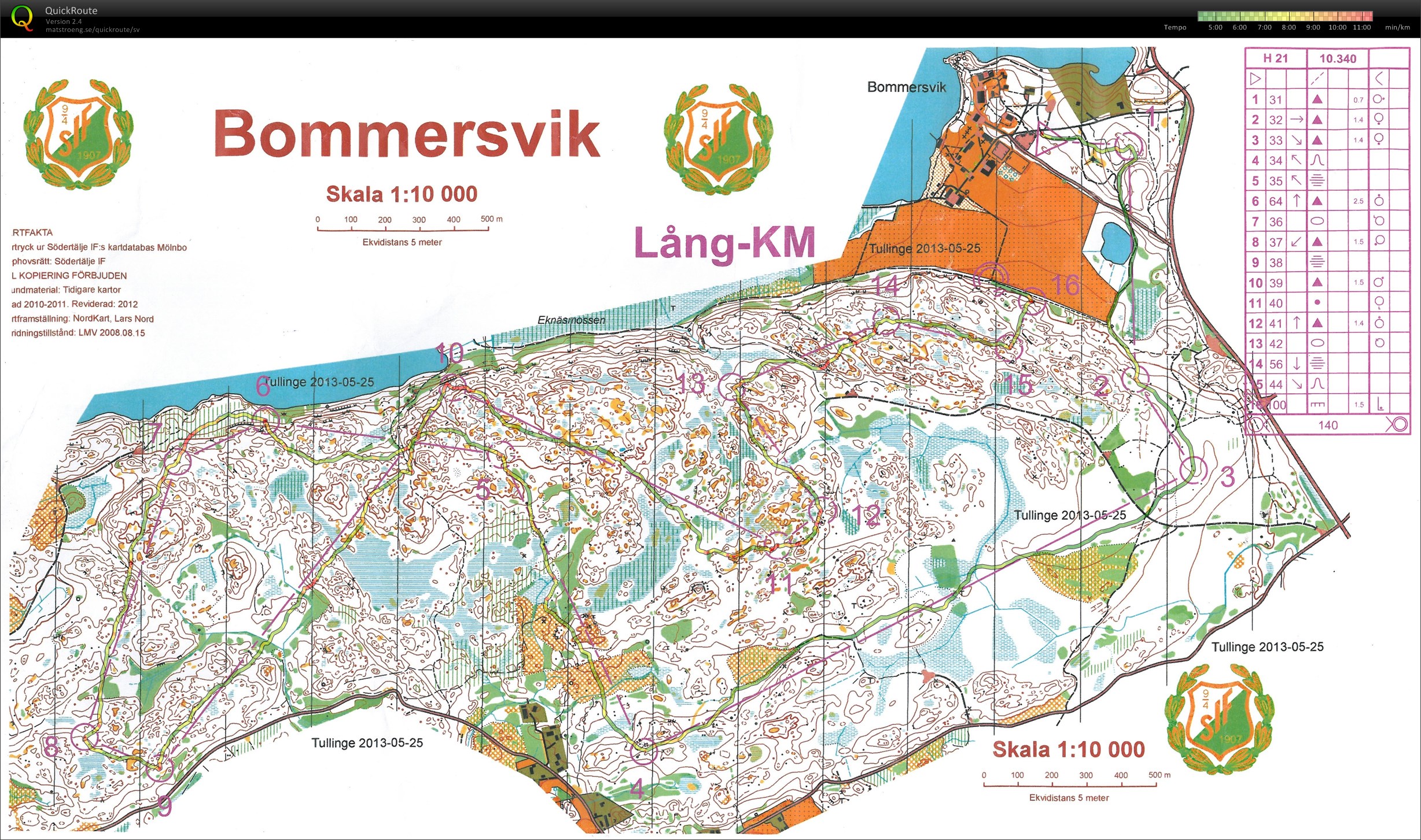 KM-långdistans Bommersvik (2013-05-25)