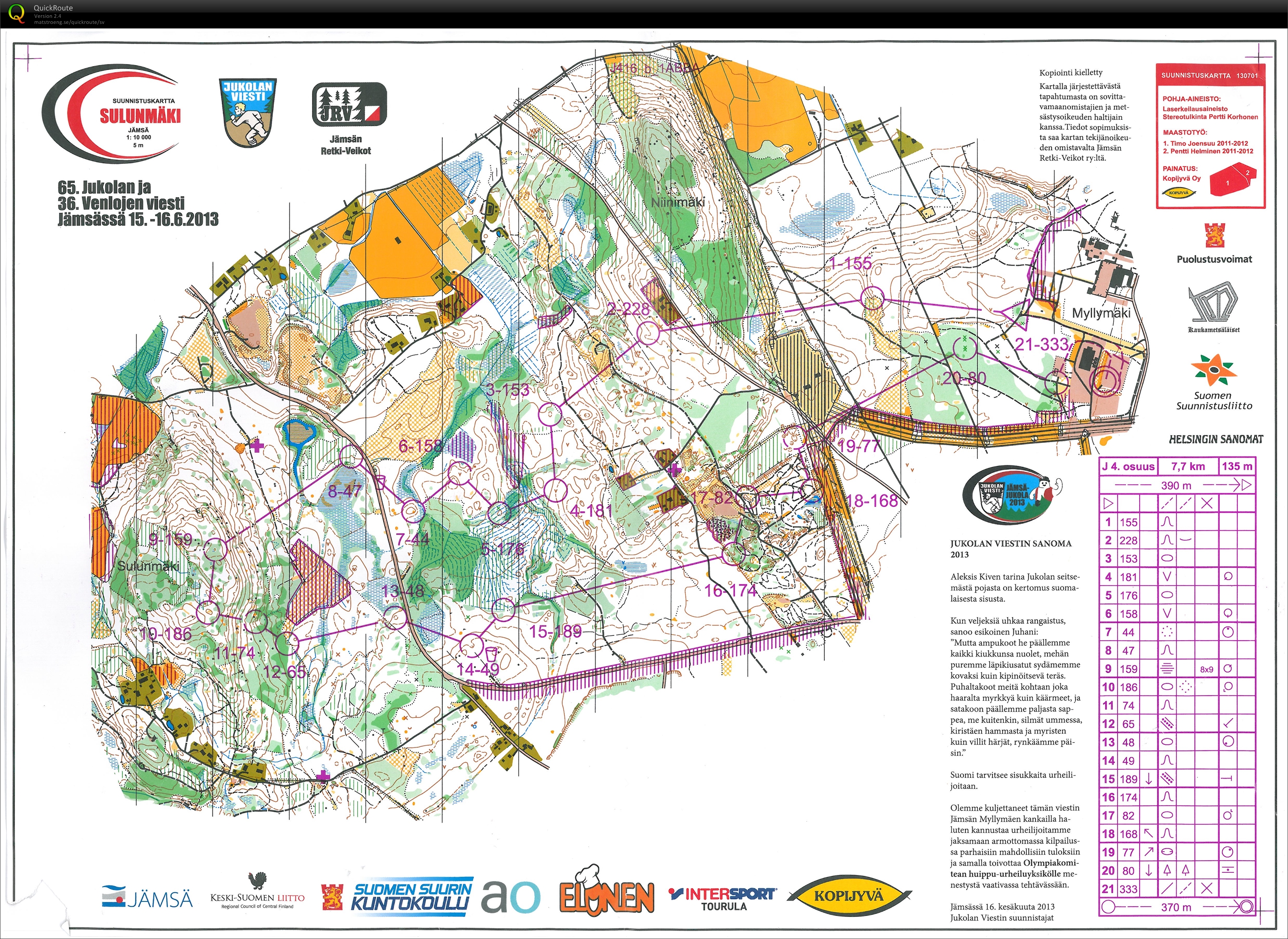 Jämsä-Jukola 2013 (2013-06-16)