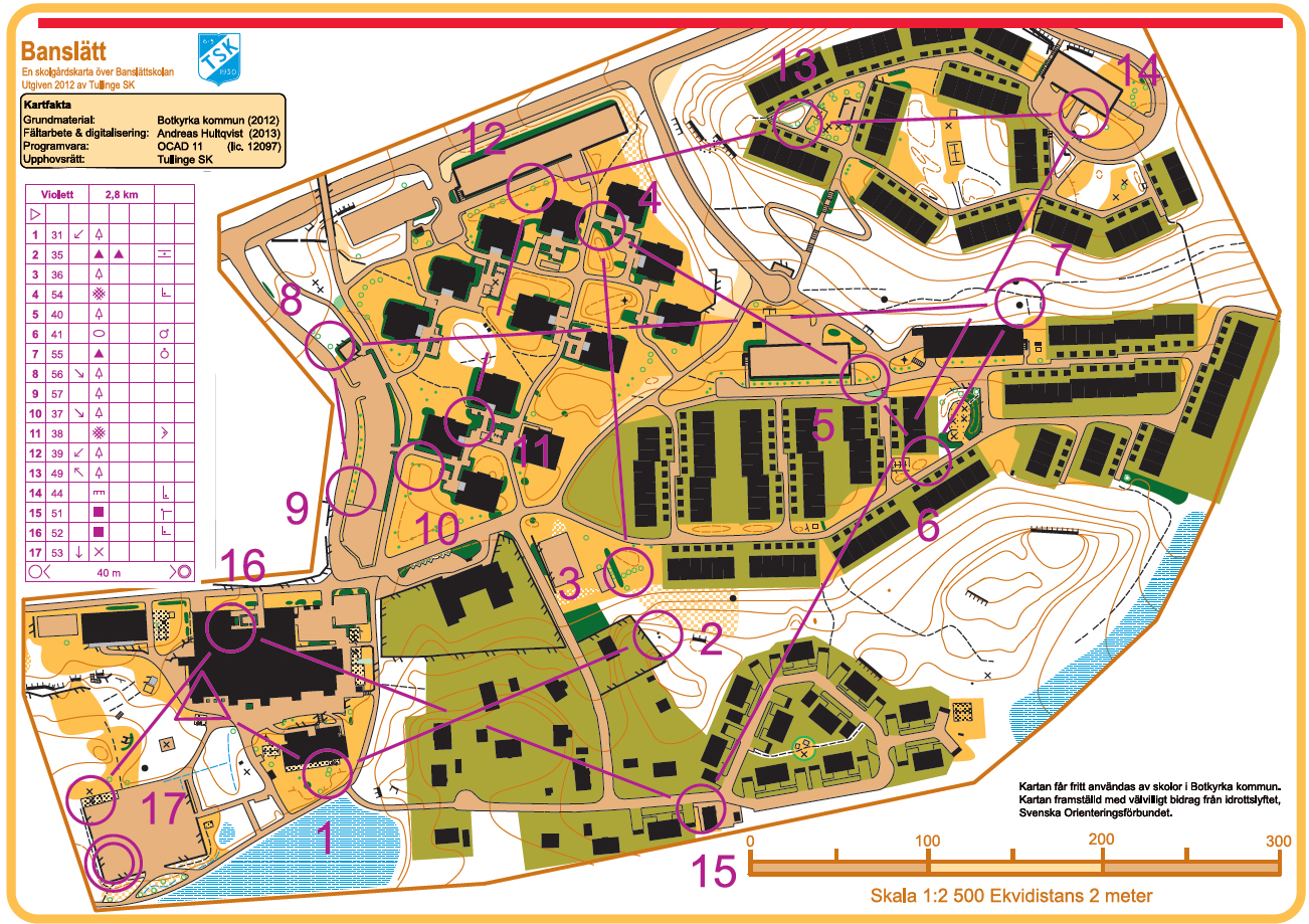 Banslättsskolan - Violett - Sprint (2013-10-03)